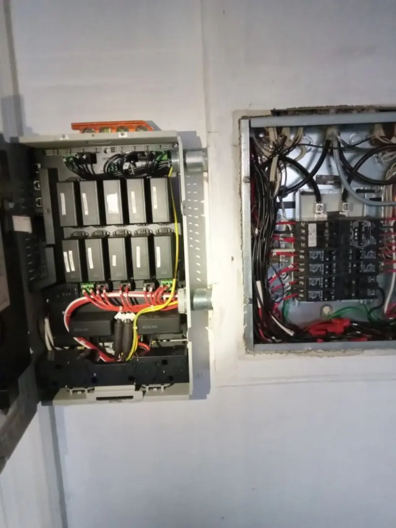 Electrical panel upgrade completed for Security Camera Wiring in Benicia